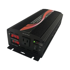 Car Power Inverter 1000W Pure Sine Wave 24V DC to 120V AC for RV/Solar US Stock - Picture 1 of 12