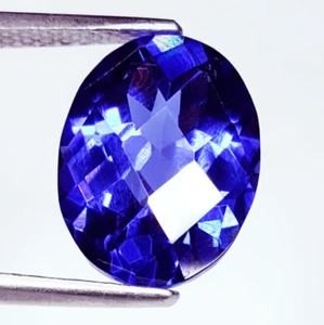 Zertifizierter natürlicher blauer Tansanit 10 kt loser Edelstein ovale Form Edelsteine G1054 - Bild 1 von 14