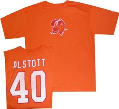 Camiseta Tampa Bay Buccaneers Mike Alstott Reebok Throwback Naranja Etiquetas Nuevas Foto 1 de 4