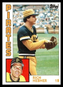 1984 Topps #433 Rich Hebner Pittsburgh Pirates Baseball Card - Picture 1 of 2