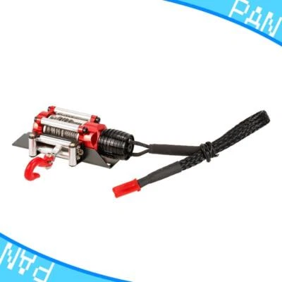 Metall Seilwinde Rot für 1:10 RC Kletter Crawler Car SCX10 D90 D110 TF2 TRX4 KM2 - Bild 1 von 4