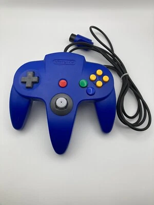 Nintendo 64 Controller - Official OEM, Original Blue N64, Authentic,Good Working - Image 1 of 4