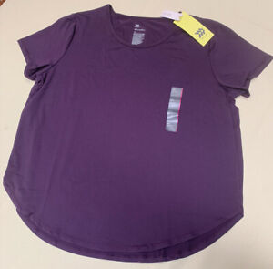 Womens All-in-Motion Athletic Sports Top - Moisture/Odor Control XXL Purple NEW