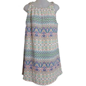 Rachel Ashwell Damen Boho Kleid Größe 10 Decora Pastell süß feminin Schlüsselloch - Bild 1 von 9