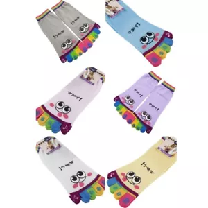 Women Five Toe Socks Cotton Toe Socks Funny Five Finger Socks Hosiery Gifts - Picture 1 of 14