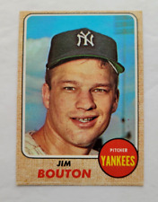 1968 Topps #562 Jim Bouton New York Yankees Baseball Card EX/MT