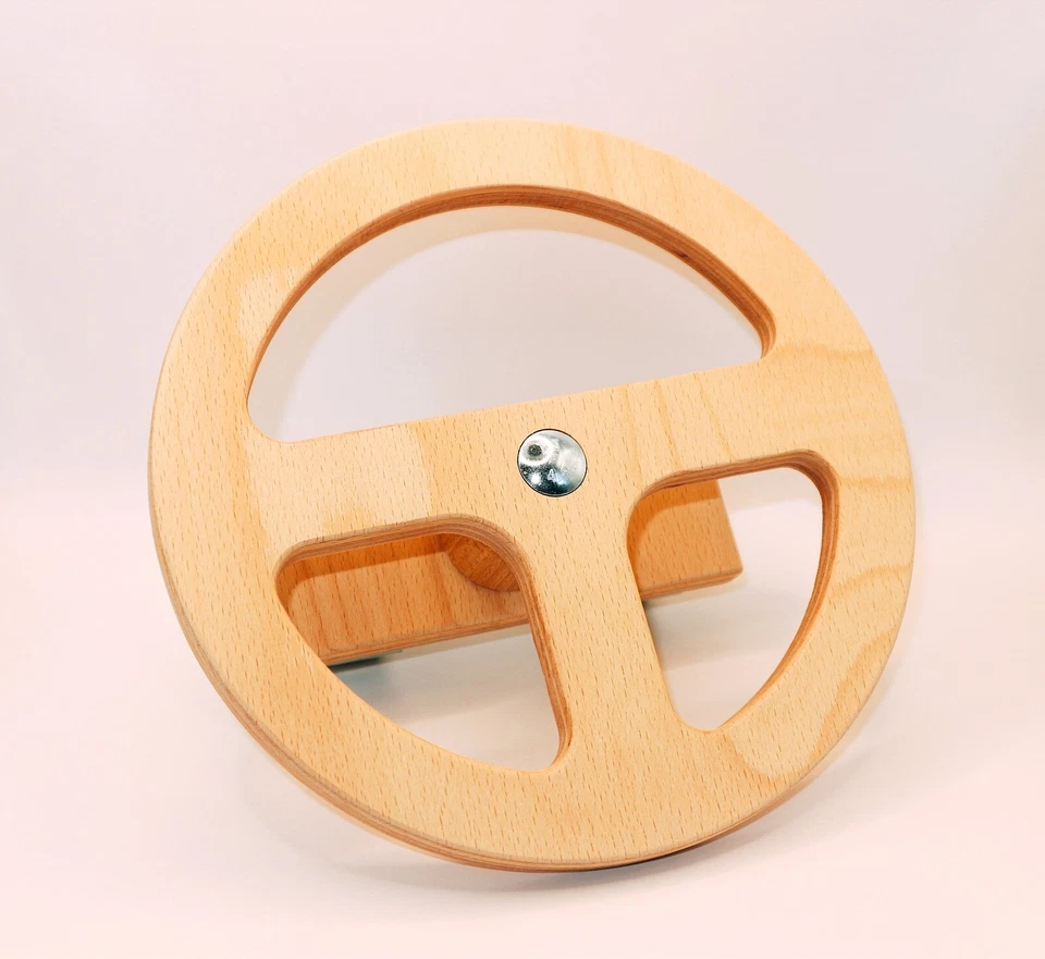Einkaufswagenlenkrad Kinderlenkrad Holz lenkrad mit Schnellbefestigung - Bild 1 von 4