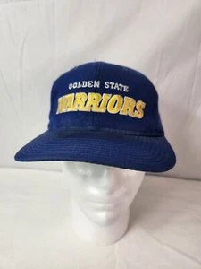 🚨🔥Vintage Starter Script Snapback Hat Blue Golden State Warriors 90s Nice! - Picture 1 of 10
