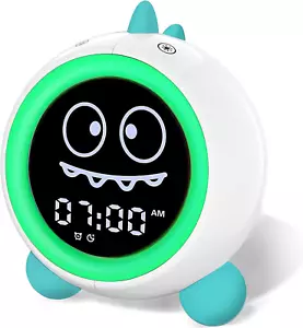 Kids Alarm Clock, Toddler Sleep Training Clock with Night Lights, Sound Machi... - Picture 1 of 1
