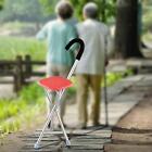 Folding Cane Seat Stainless Steel Portable Supports up to 260kg Outdoor Rest