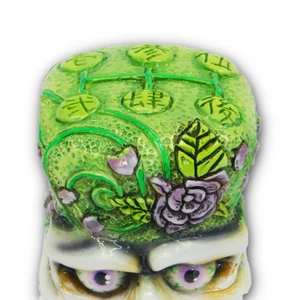 Sugar Shifty - Púrpura y Verde - Perilla de Cambio Personalizada Pintada a Mano VanChase - Imagen 1 de 3