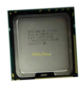Intel Core i7-970 3.2 GHz LGA1366 6 cores 12 threads SLBVF CPU Processor 12 MB - Picture 1 of 4