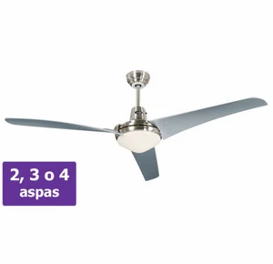 Ventilatore a soffitto con luce CasaFan 9313210 MIRAGE grigio argento /... - Foto 1 di 8