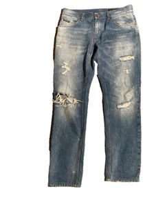 Dolce and Gabbana Jeans Men Distressed Ripped Authentic Blue Size 48 W34 L 27 - Picture 1 of 15