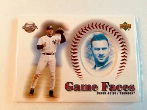 2002 UD Sweet Spot Game Faces Blue Portraits Derek Jeter - Bild 1 von 2