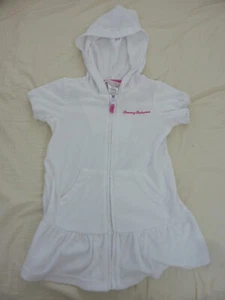 Tommy Bahama Girls Beachwear Size 4 White Zip Up Light Weight Jacket - Picture 1 of 5