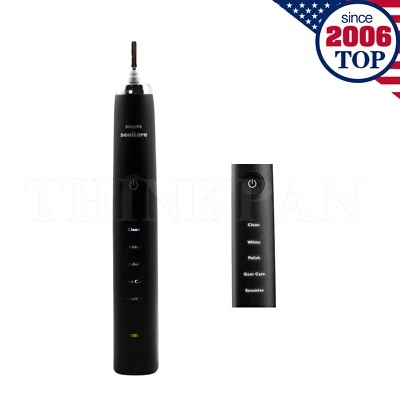 New Philips Sonicare DiamondClean Electric Toothbrush Handle HX9350 HX939B Black - Image 1 of 4