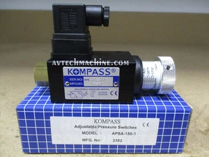 APSA-150-1 Kompass Hydraulic Pressure Switch Adjust Range 30-150 bar - Picture 1 of 3