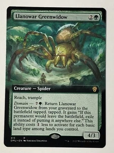 MTG Llanowar Greenwidow Dominaria United 415 Extended Art Rare - Picture 1 of 1
