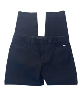 Banana Republic schwarz Sloan Cropped Hose vorne Gesäß Taschen Stretch Größe 8 neu - Bild 1 von 4