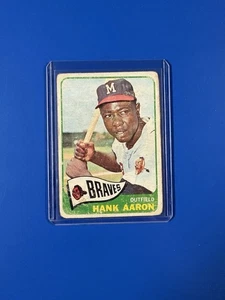 1965 Topps - Hank Aaron #170 (bajo grado) - Imagen 1 de 2