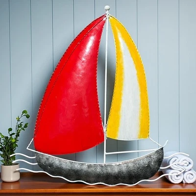 Segelboot – Segelschiff - Maritime Wand Deko für Bad, Kinderzimmer & Wohnzimmer - Bild 1 von 4