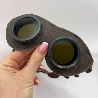 Gafas de seguridad de aviador Steampunk 1965 vintage soviéticas URSS triplex Len Foto 1 de 4