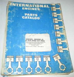 IH International DT-414  DT-466 Diesel Engine Parts Catalog Manual Book ORIGINAL - Picture 1 of 4