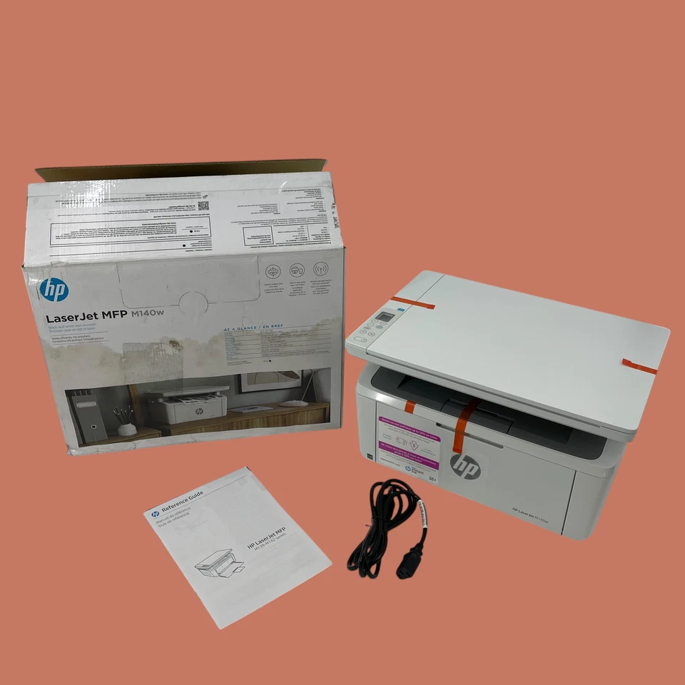 HP LaserJet MFP Model M140w Black and White Laser Printer Mobile Print #NO7281 - Image 1 of 4