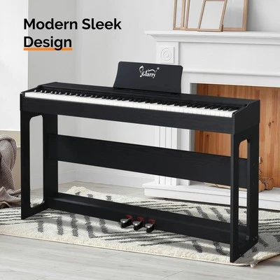 Glarry 88 Keys Full Weighted Hammer Keyboards Digital Piano Electric Stand - Image 1 of 4