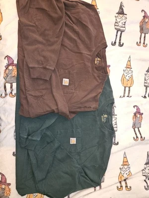 Carhartt Men's Long Sleeve T-shirt 3XLT XXXL Tall Lot Of 2 - Image 1 of 4