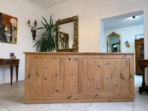 Urige bäuerliche Bar Altholz Vintage Verkaufstheke Schneidertisch G2256 - Bild 1 von 22