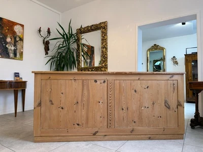 Urige bäuerliche Bar Altholz Vintage Verkaufstheke Schneidertisch G2256 - Bild 1 von 4