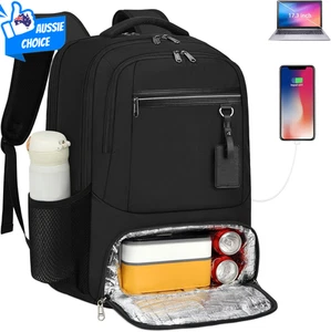 Waterproof Laptop Backpack 17.3 Inch with USB Charging Port Travel Bag - Picture 1 of 10