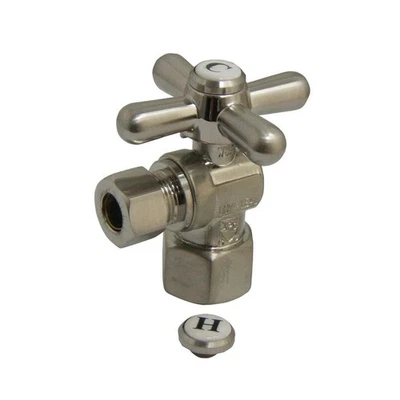 Kingston Brass CC43108X Quarter Turn Valve (1/2" FIP X 3/8" O.D. Compression), - Image 1 of 3