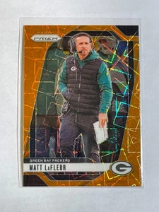 2024 Panini Prizm - Matt LaFleur #108 Orange Lazer Prizm (RC) Packers - Picture 1 of 2