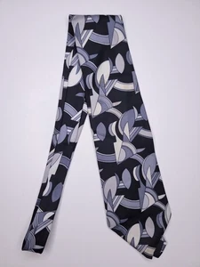 Enrico Guccini Mens Formal Necktie 58"Lx4"W Black/White Neck Tie - Picture 1 of 6