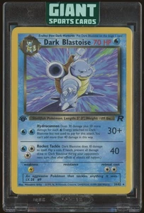 1st Edition Dark Blastoise Non Holo - Pokemon 2000 Rocket #20 NM - Picture 1 of 2