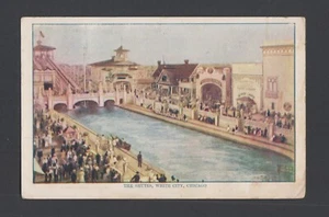 White City Columbian Exhibition Chicago "The Shutes" white border postcard  rj - Picture 1 of 2