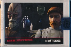 2018 Star Wars Archives Firme James Arnald Taylor come Obi-Wan autografo 1/3 - Foto 1 di 2