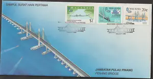 (MF121)MALAYSIA 1985 OPENING OF PENANG BRIDGE FDC - Picture 1 of 1