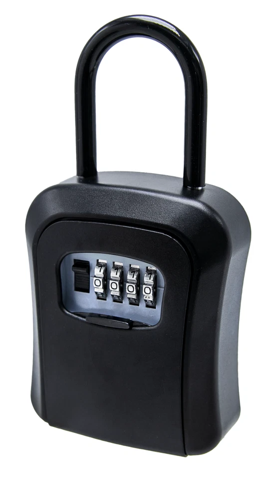 Key Lock Box for Outside-Combination Lockbox for House Key-Portable/Wall Mounted - Image 1 of 4