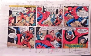 TIRA CÓMICA DEL MARVEL COMICS STAN LEE SAVIUK/SINNOTT SPIDER-MAN DOMINGO STAN LEE - Imagen 1 de 1