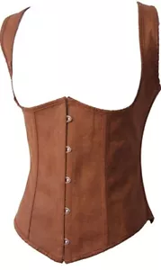 Alivila.Y Fashion Corset Womens Faux Leather Steampunk Corsets Victorian Bustier - Picture 1 of 6