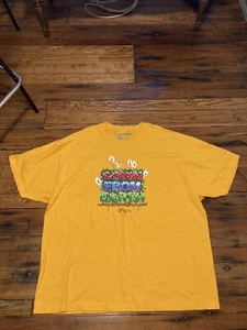 Lifted Research Group LRG Mens Down From Earth Yellow Tee Shirt NWT 4XL - Picture 1 of 5