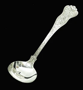 CUCHARÓN DE SALSA TIFFANY & CO PLATA ESTERLINA OLÍMPICA 7 1/2"  - Imagen 1 de 5
