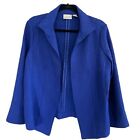 Chico’s Royal Blue Open Front Blazer Size Small ( 1 )