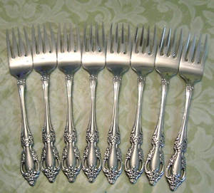 8 Oneida RAPHAEL Distinction Salatgabeln Deluxe Edelstahl - Bild 1 von 4