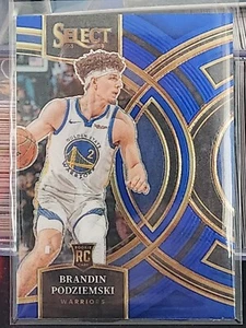 Brandin Podziemski 2023-24 Panini Select RC #104 Premier Blue Rookie Warriors - Picture 1 of 2