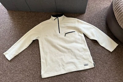 Women’s Maine New England Cream Half Zipper Pullover Sweatshirt Jumper Size 12  - Image 1 of 4